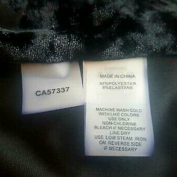 Vince Camuto Black Velvet Open Jacket L - Picture 7 of 8